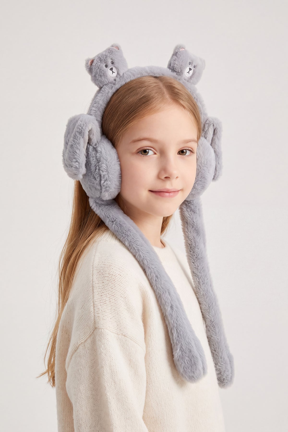 Kids' Bear Earmuffs with Flappy Ears
