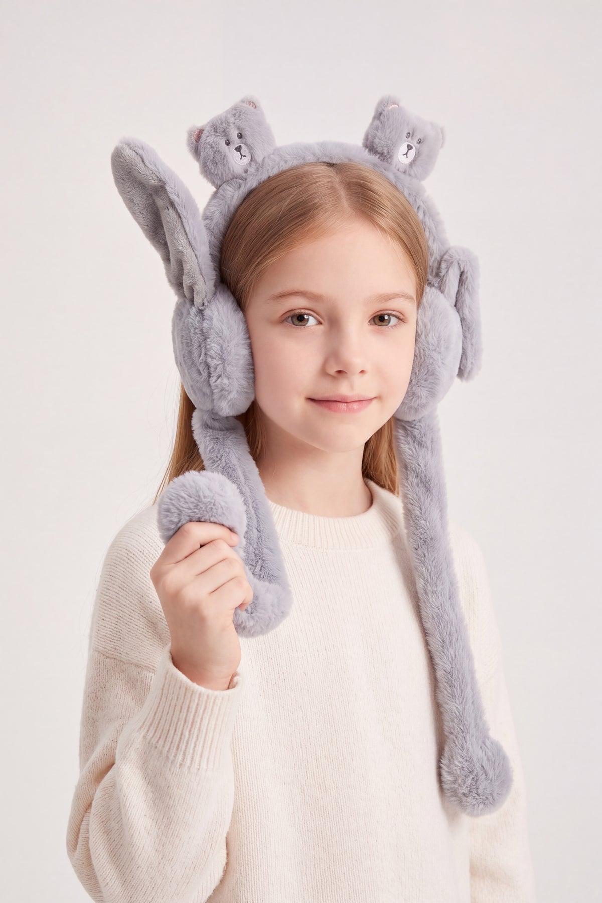 Kids' Bear Earmuffs with Flappy Ears