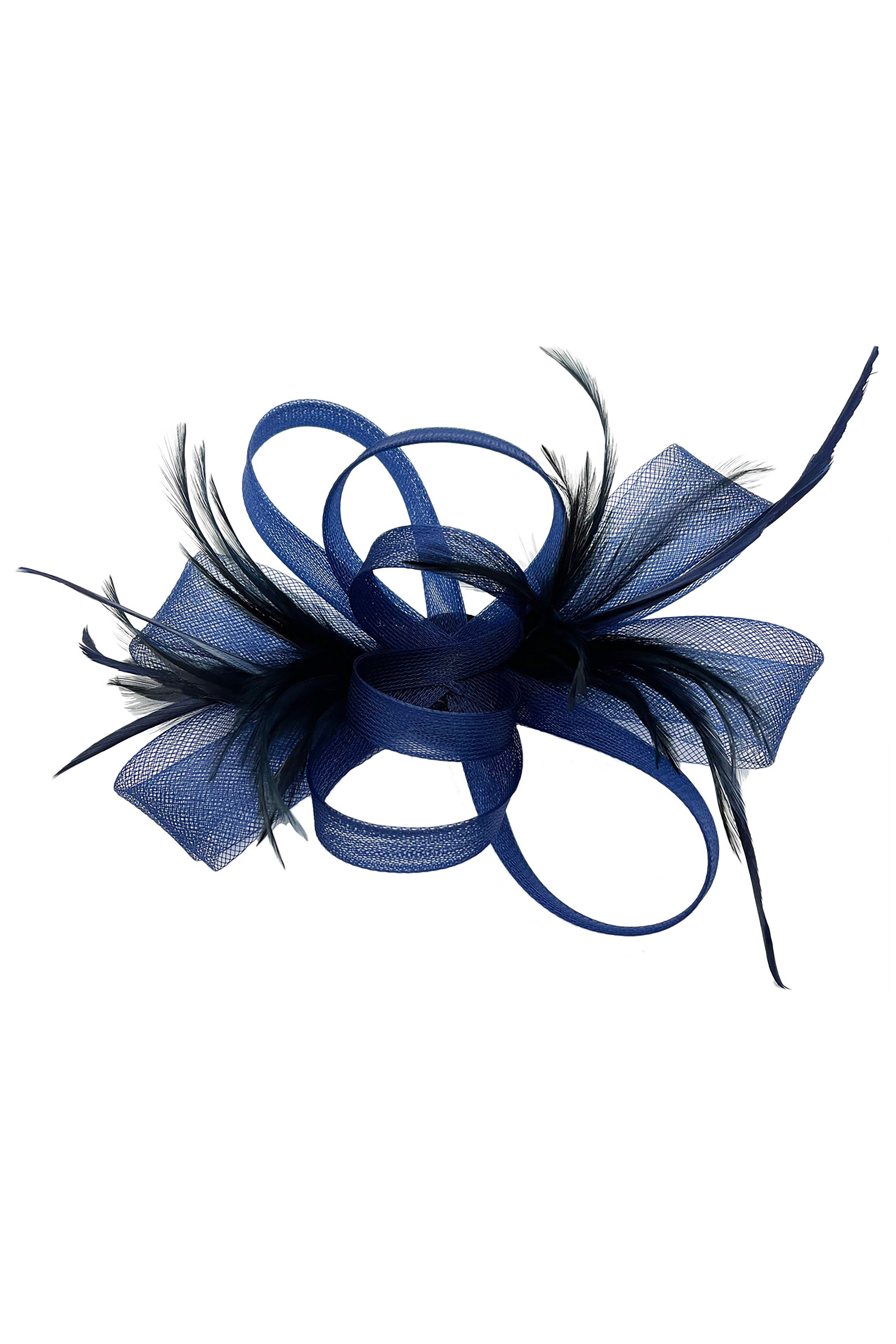 Ladies Loop Bow Feather Fascinator Headband Wedding & Race Day