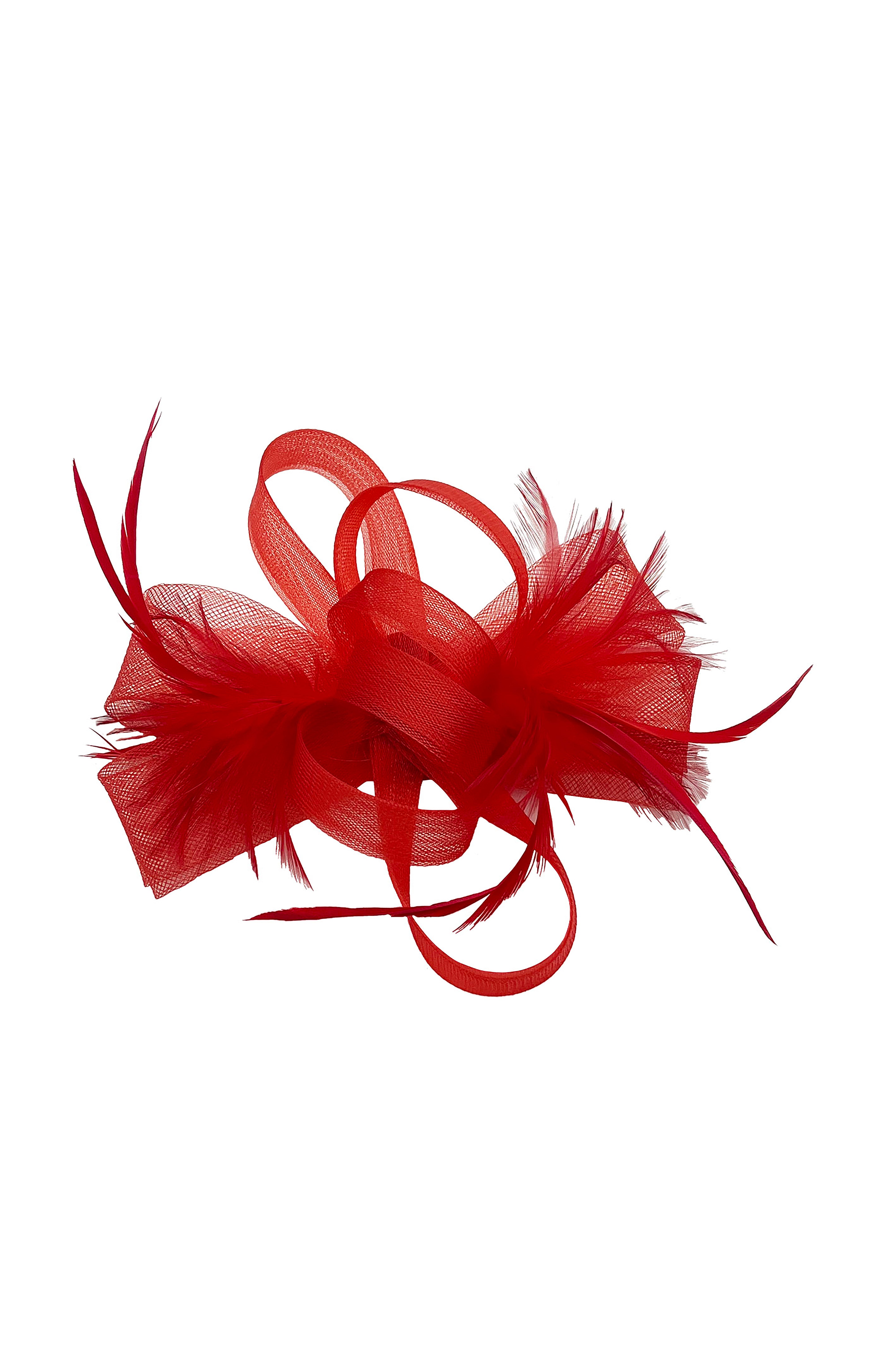 Ladies Loop Bow Feather Fascinator Headband Wedding & Race Day