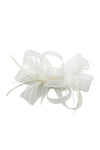 Ladies Loop Bow Feather Fascinator Headband Wedding & Race Day