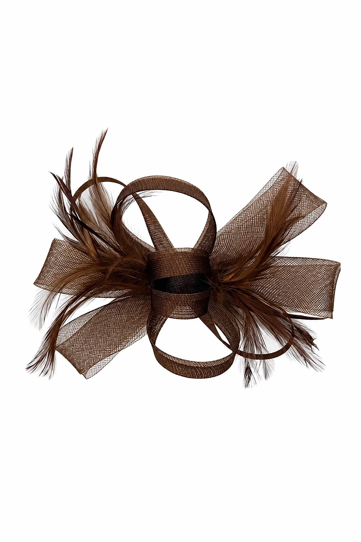 Ladies Loop Bow Feather Fascinator Headband Wedding & Race Day