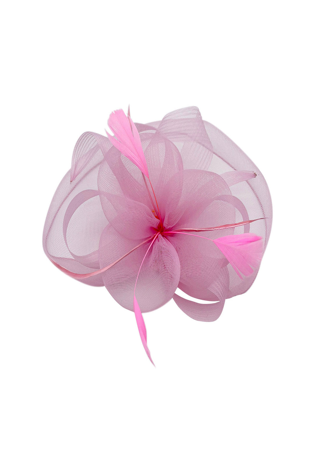 Statement Mesh Occasion Fascinator with Feather Trim