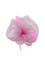 Statement Mesh Occasion Fascinator with Feather Trim