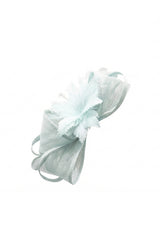 Curly Sinamay Fascinator with Feather Flower