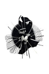 Elegant Feather & Sinamay Fascinator