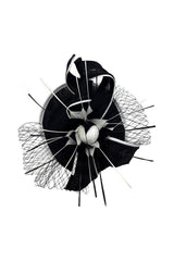 Elegant Feather & Sinamay Fascinator