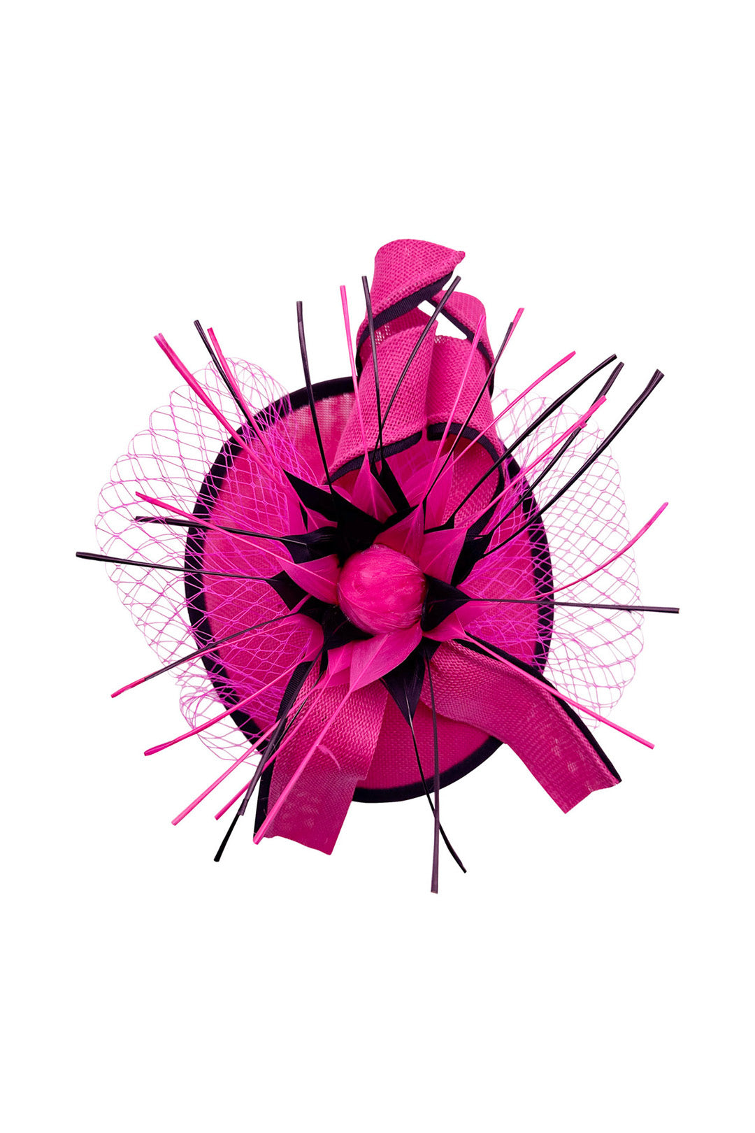 Elegant Feather & Sinamay Fascinator