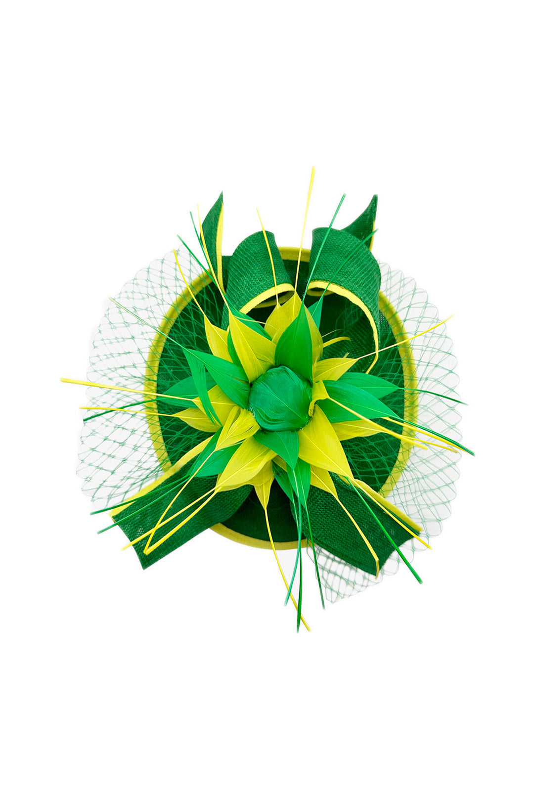 Elegant Feather & Sinamay Fascinator