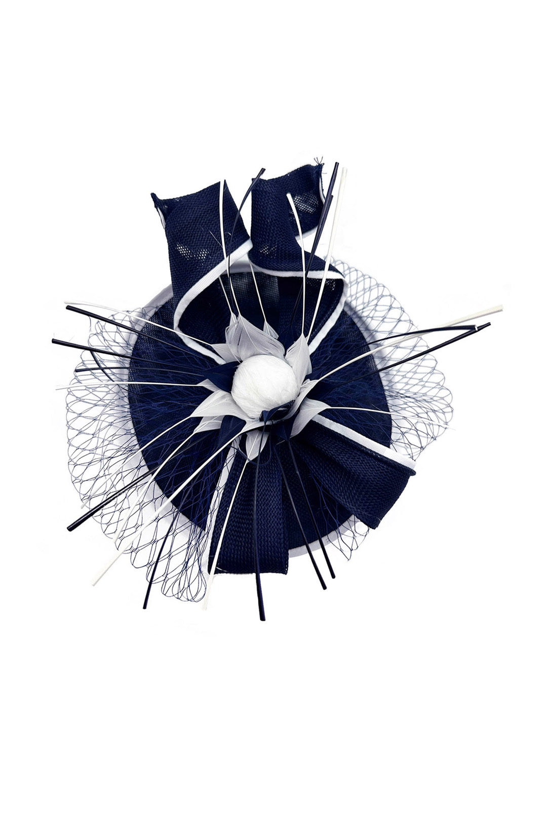 Elegant Feather & Sinamay Fascinator