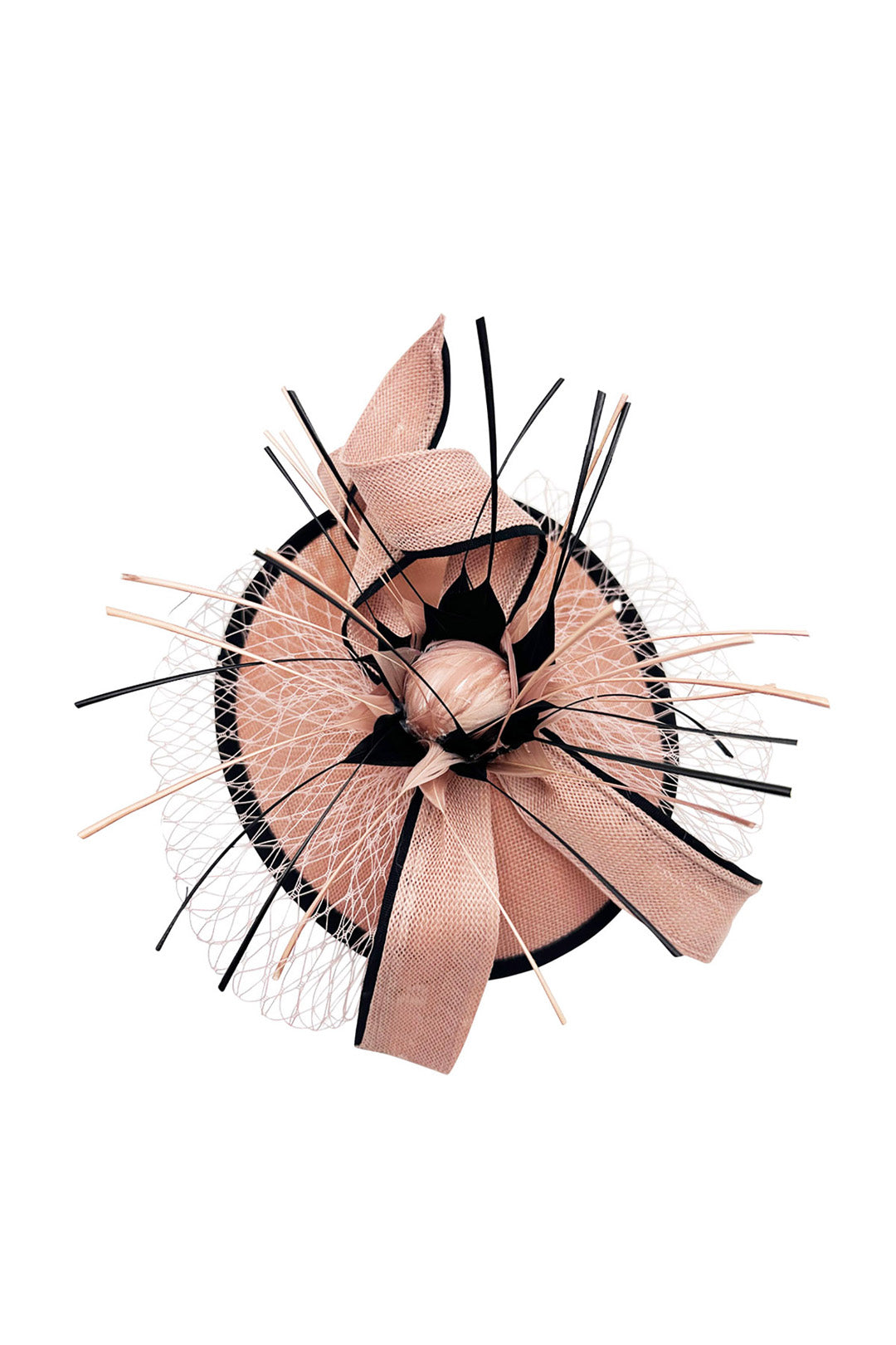 Elegant Feather & Sinamay Fascinator