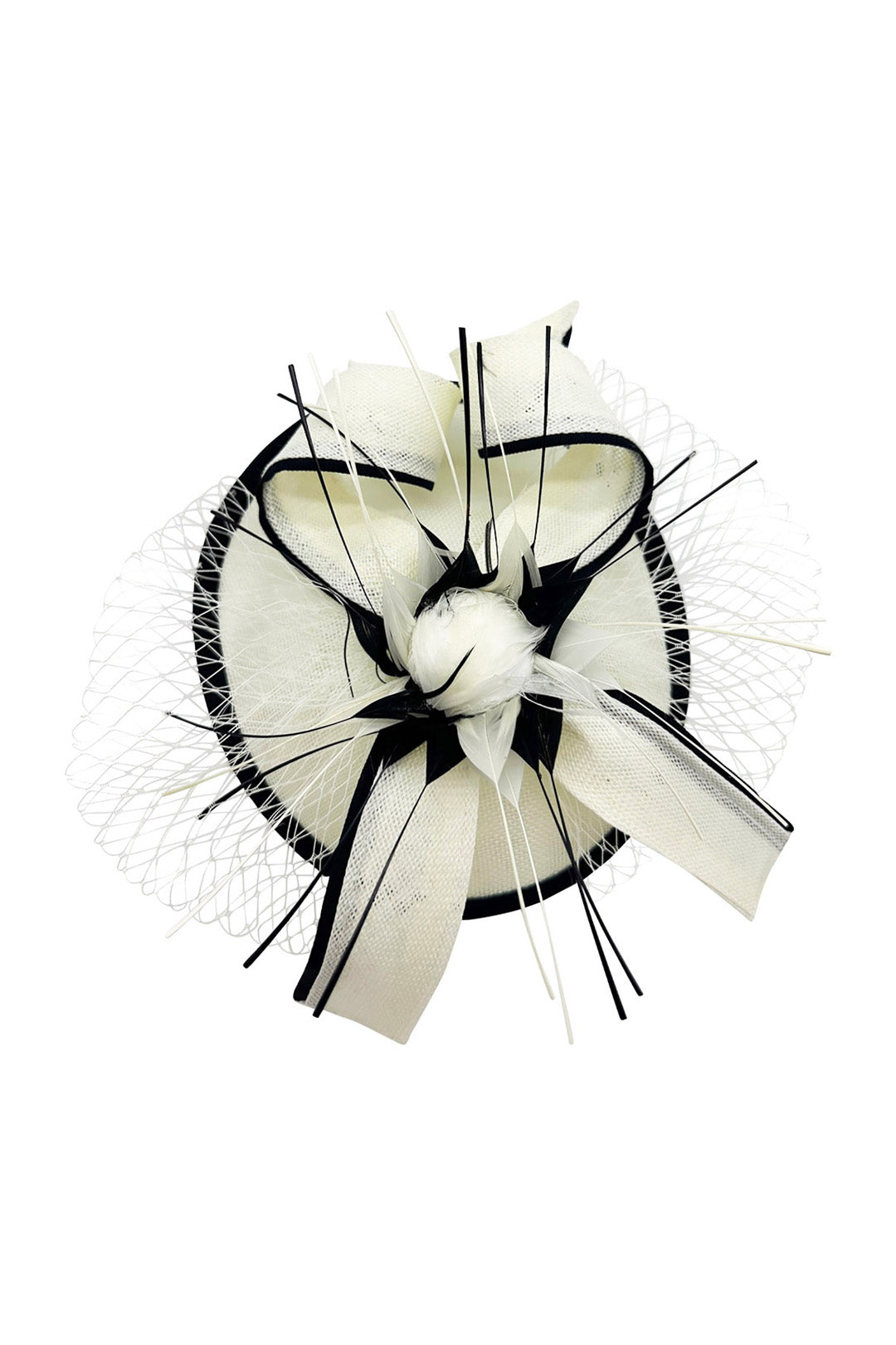 Elegant Feather & Sinamay Fascinator