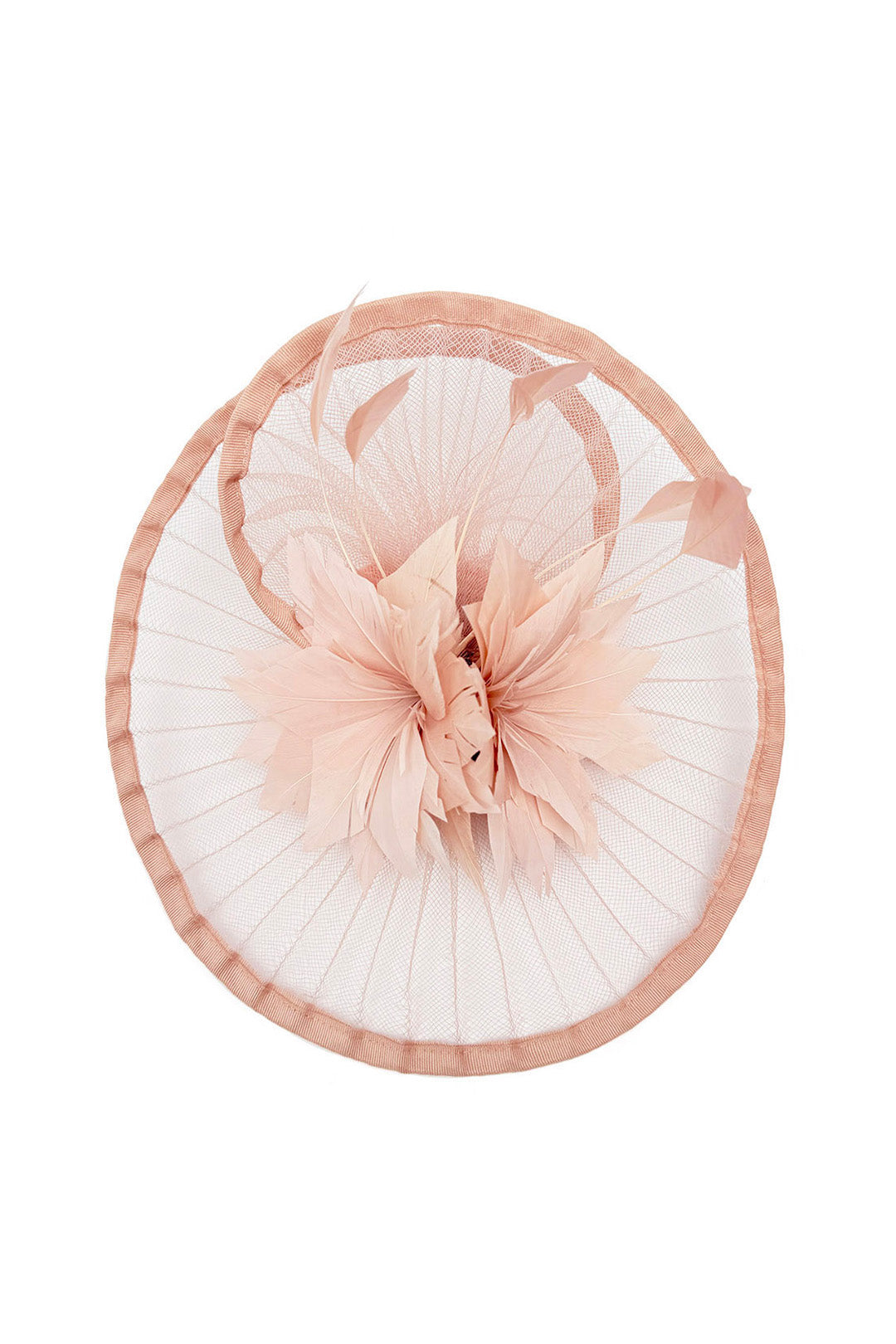 Classic Disc Fascinator with Feather Flower Detail