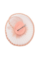Classic Disc Fascinator with Feather Flower Detail