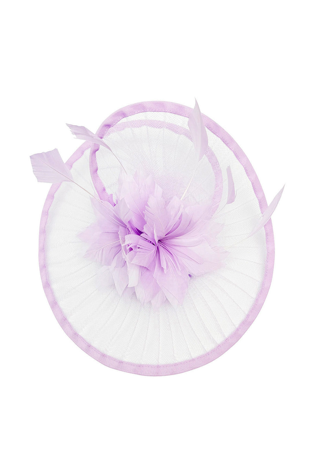 Classic Disc Fascinator with Feather Flower Detail