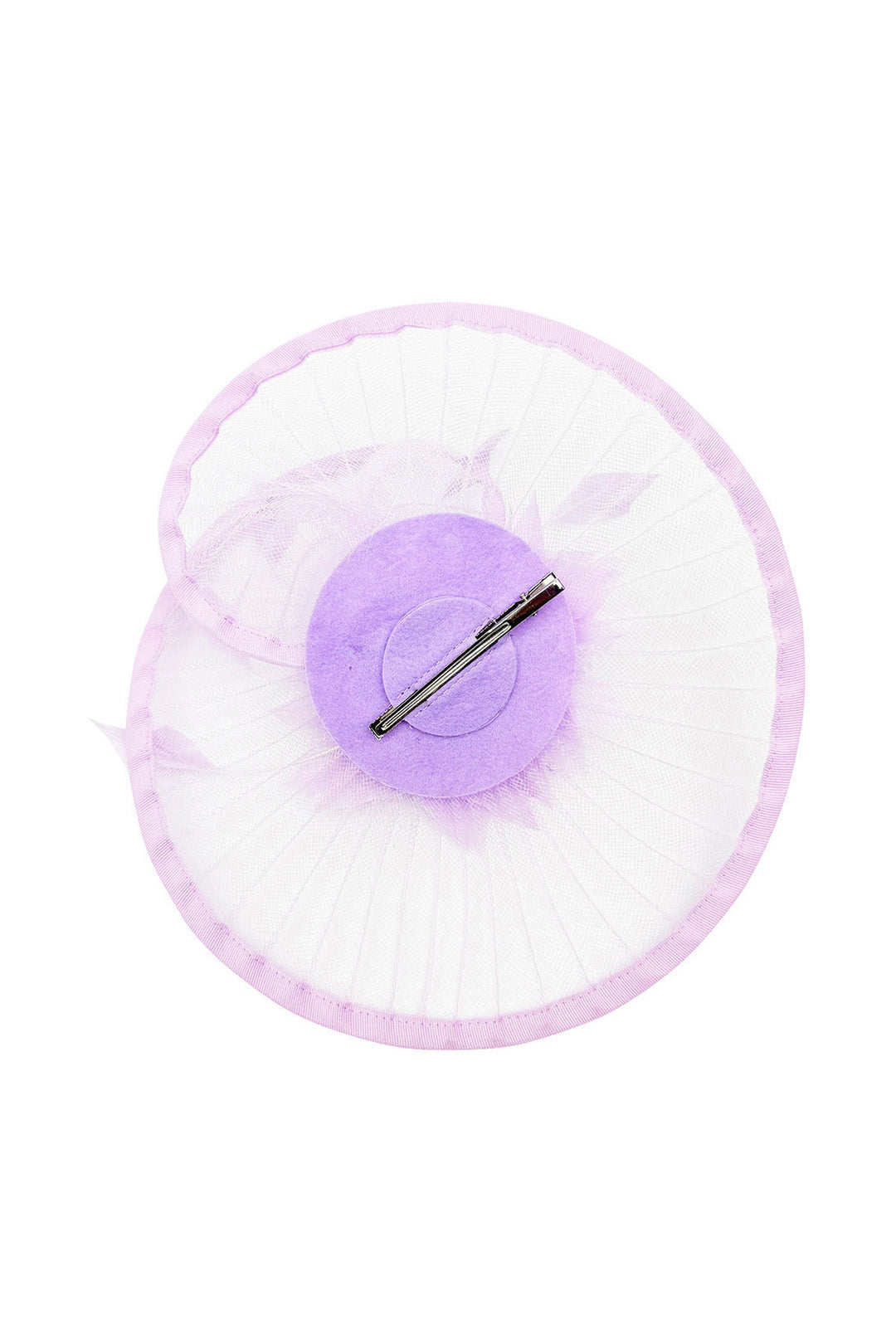 Classic Disc Fascinator with Feather Flower Detail