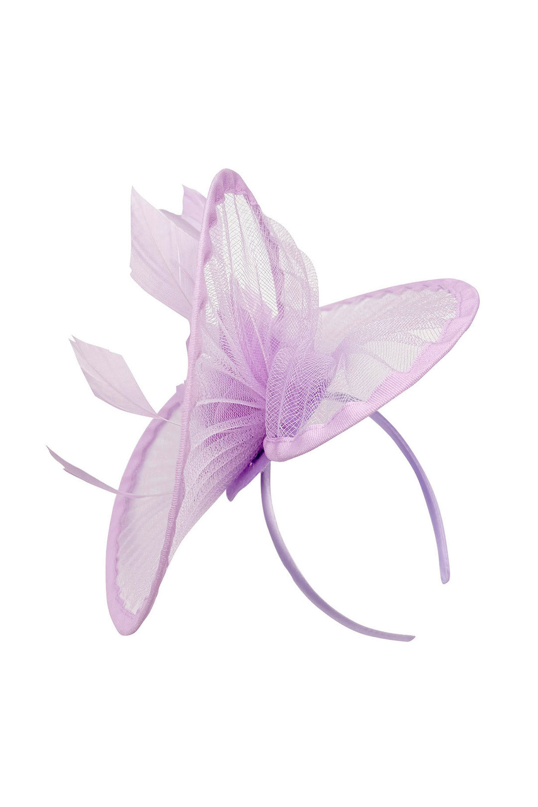 Classic Disc Fascinator with Feather Flower Detail