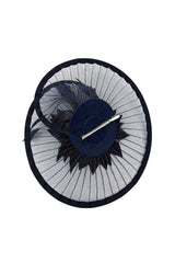 Classic Disc Fascinator with Feather Flower Detail