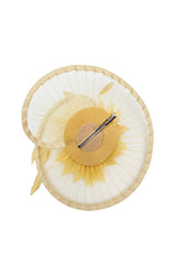 Classic Disc Fascinator with Feather Flower Detail