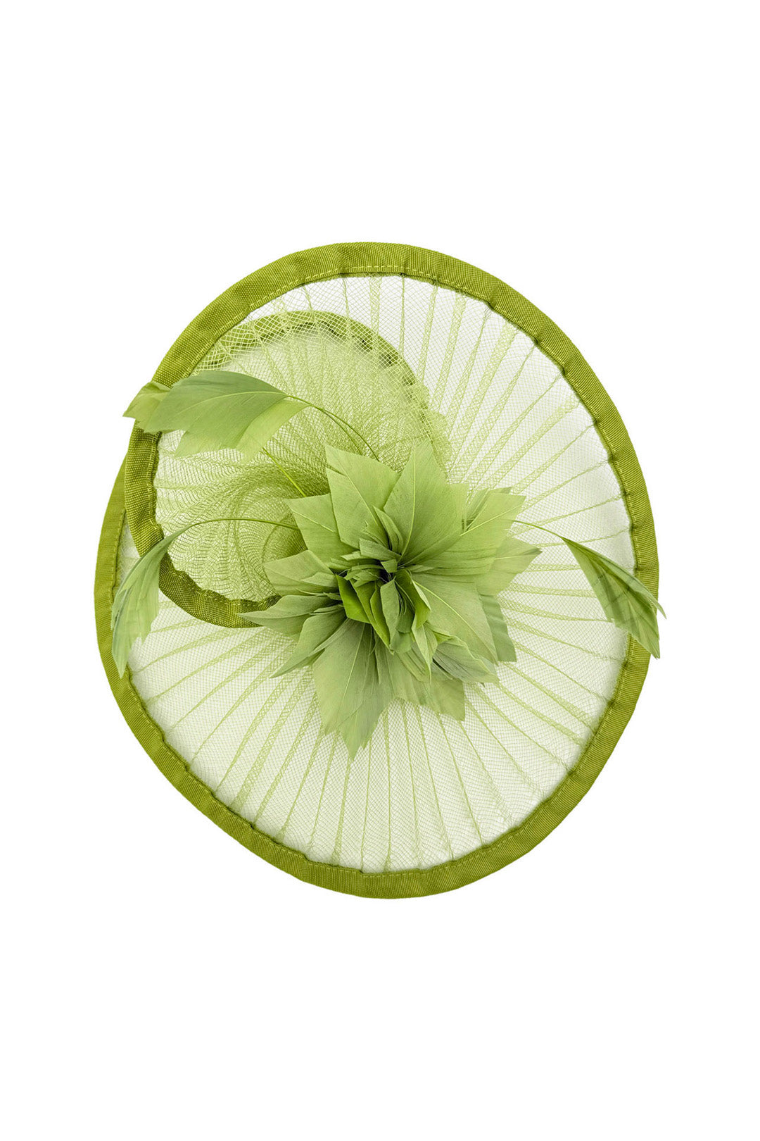 Classic Disc Fascinator with Feather Flower Detail