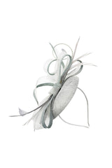 Elegant Loop Mesh Fascinator with Feather Detail