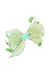 Sculpted Twist Mesh Fascinator Headband Turquoise