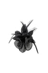 Small Fascinator with Feather Trim – Dual Wear Brooch & Clip