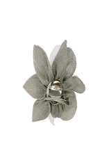 Small Fascinator with Feather Trim – Dual Wear Brooch & Clip