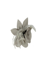 Small Fascinator with Feather Trim – Dual Wear Brooch & Clip