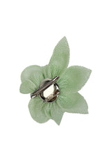 Small Fascinator with Feather Trim – Dual Wear Brooch & Clip