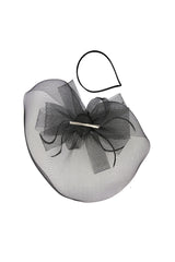 Elegant Mesh Fascinator Hat with Bow Detail for Weddings & Race Day