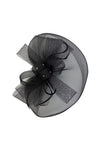Elegant Mesh Fascinator Hat with Bow Detail for Weddings & Race Day