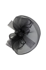 Elegant Mesh Fascinator Hat with Bow Detail for Weddings & Race Day