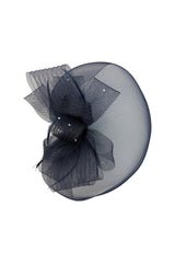 Elegant Mesh Fascinator Hat with Bow Detail for Weddings & Race Day