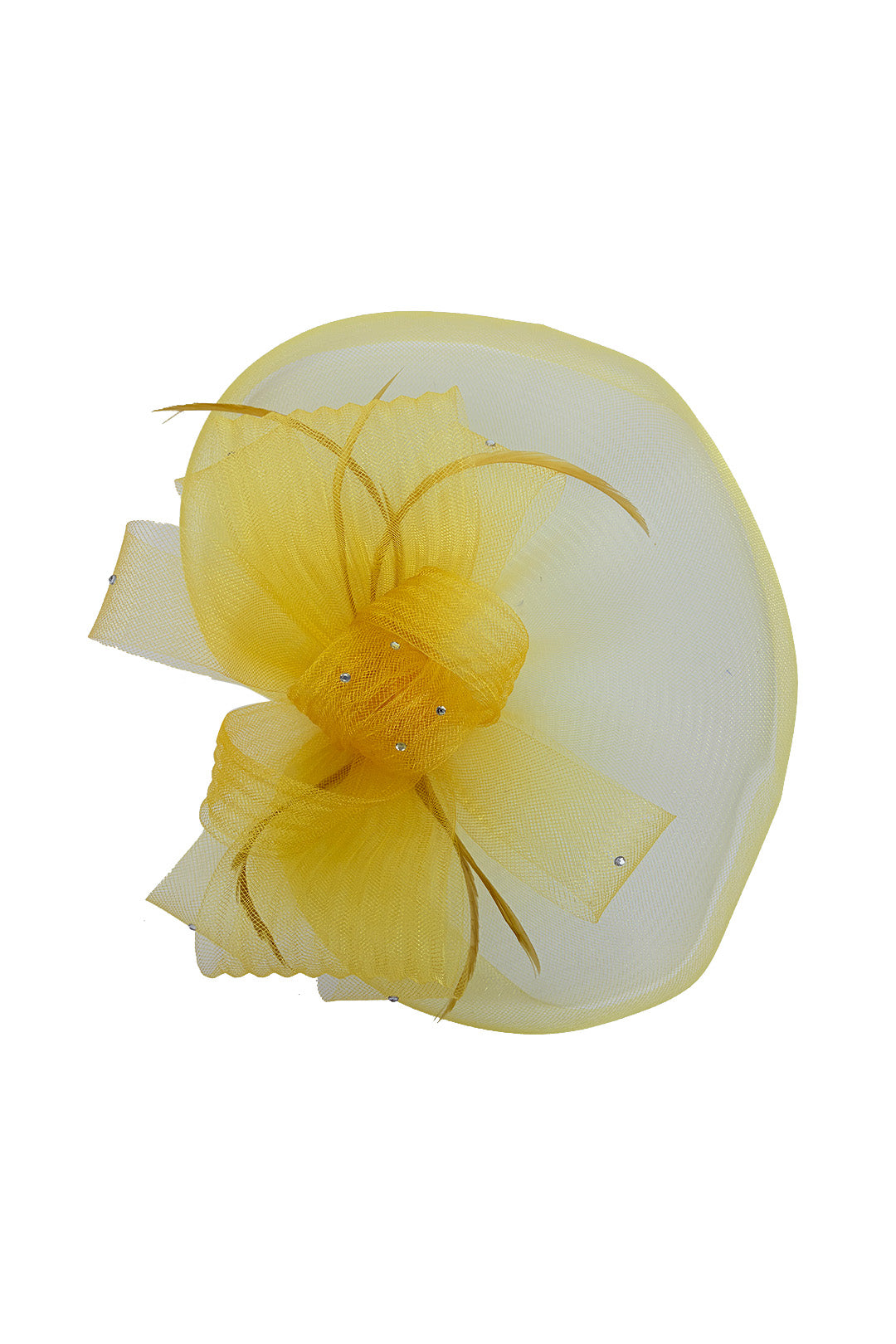 Elegant Mesh Fascinator Hat with Bow Detail for Weddings & Race Day