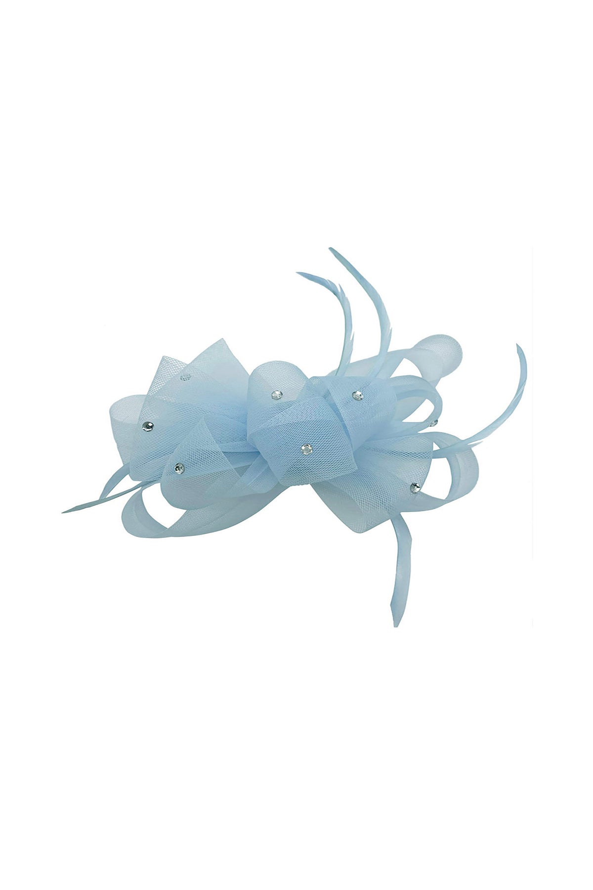 Embellished Diamond Mesh Bow Fascinator