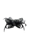 Embellished Diamond Mesh Bow Fascinator
