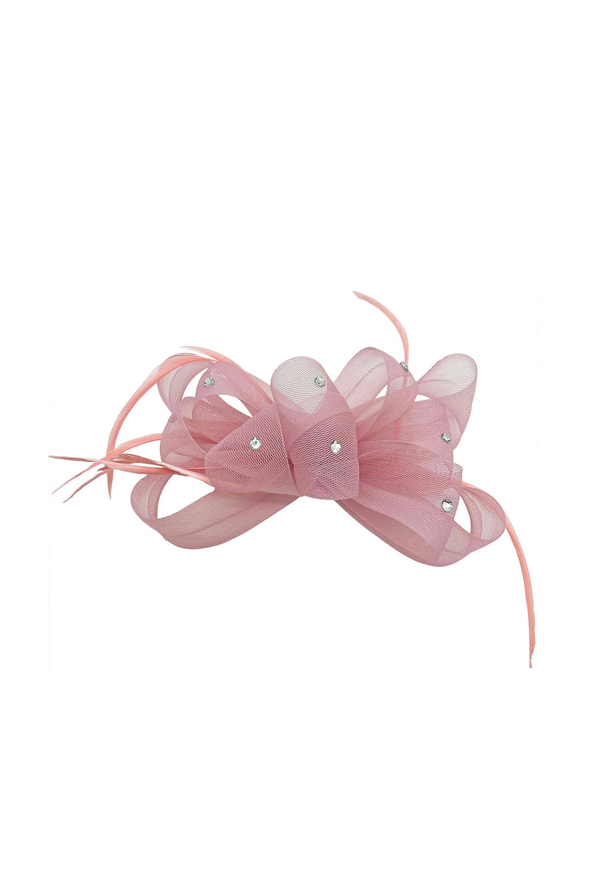 Embellished Diamond Mesh Bow Fascinator