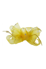 Embellished Diamond Mesh Bow Fascinator