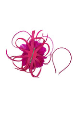 Sinamay Loop & Feather Flower Fascinator