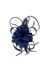 Sinamay Loop & Feather Flower Fascinator