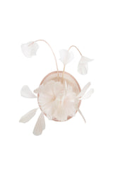Delicate Feather Stem Sinamay Fascinator Baby Blue