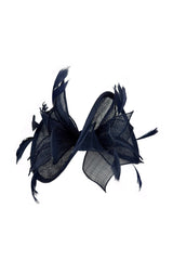 Statement Sinamay Bow Fascinator with Feather Detail