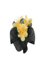 Mesh Fascinator with Feather Flower Detail