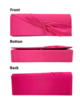 Luxury Satin Twist Knot Evening Clutch Bag with Detachable Chain