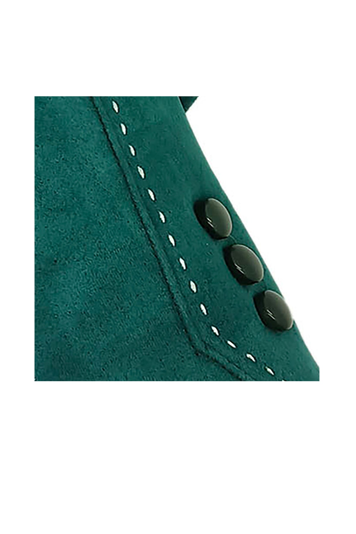 Women’s Touchscreen Faux Suede Gloves with Button Detail