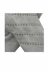 Women’s Touchscreen Faux Suede Gloves with Contrast Stitch Detail