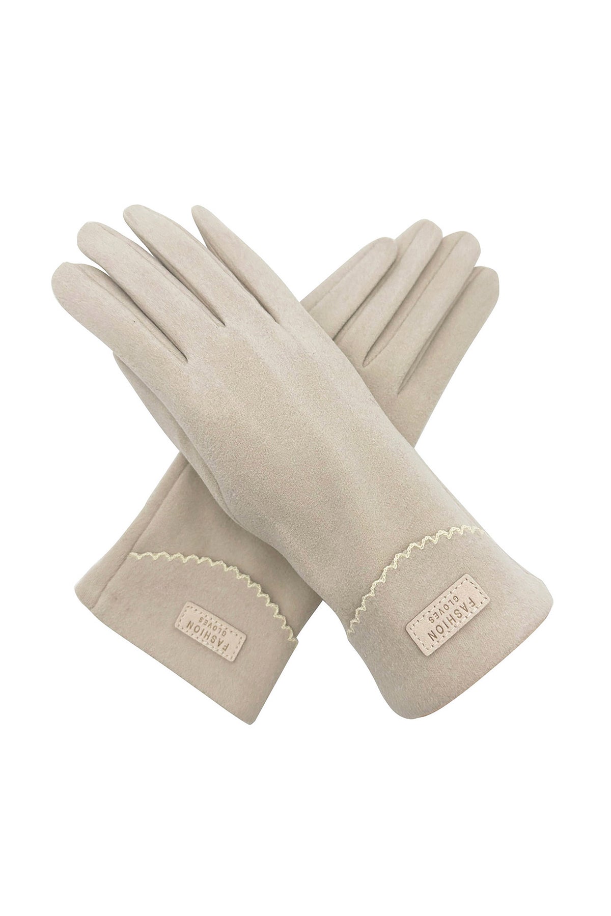 Plain Gloves with Single Stripe & Fleece Lining