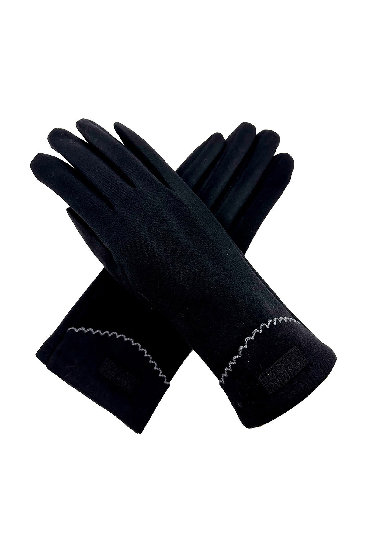 Plain Gloves with Single Stripe & Fleece Lining