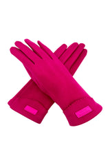 Plain Gloves with Single Stripe & Fleece Lining